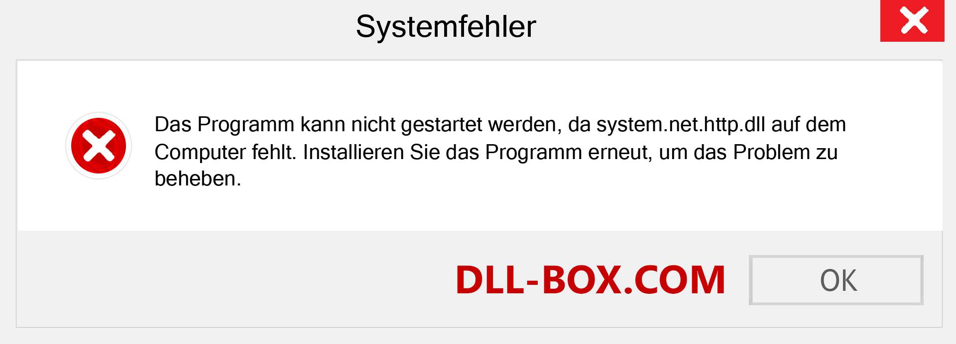 system.net.http.dll-Datei fehlt?. Download für Windows 7, 8, 10 - Fix system.net.http dll Missing Error unter Windows, Fotos, Bildern